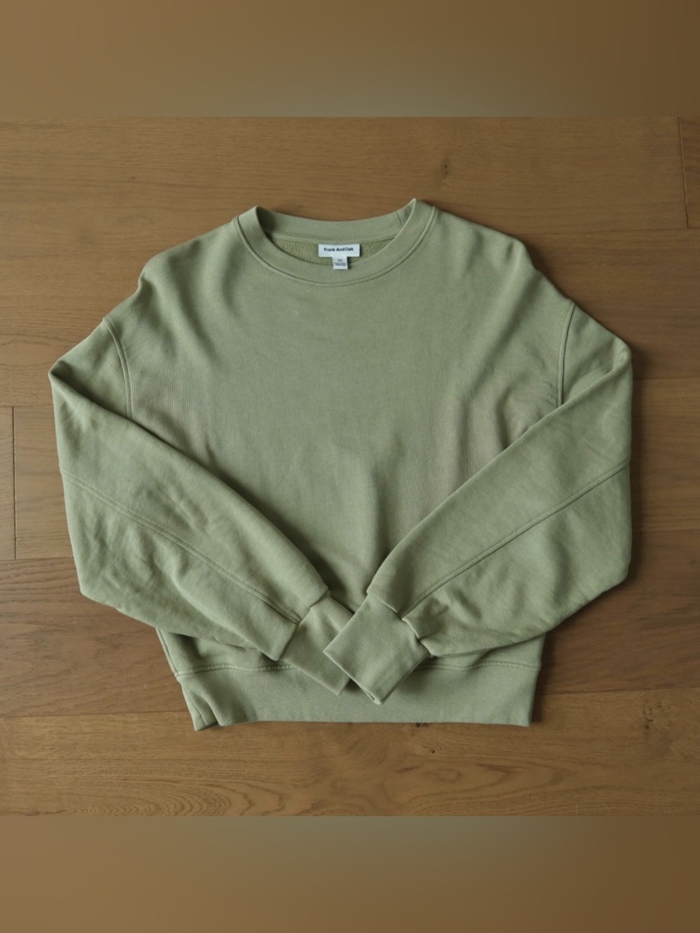 Frank & Oak Women's Sage Green Crewneck Sweatshirt